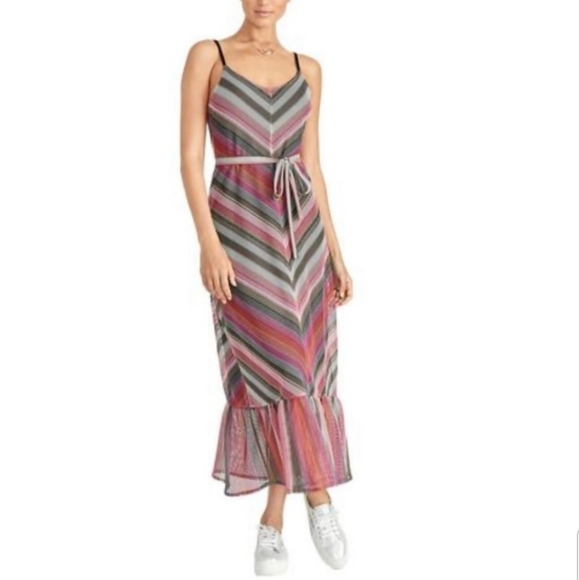 Rachel Rachel Roy Finn Metallic Striped Dress NWT - Picture 2 of 13